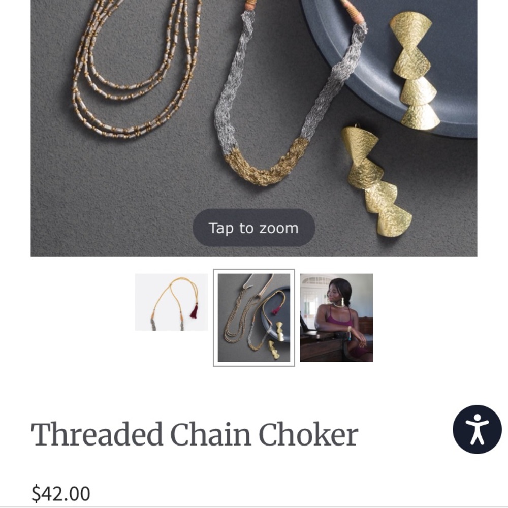 Noonday Collection Threaded Chain Choker - Picture 2 of 3